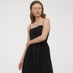 H&M black linen sundress